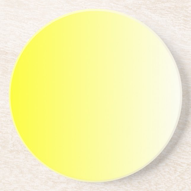 Yellow to White Gradient Coaster (Front)