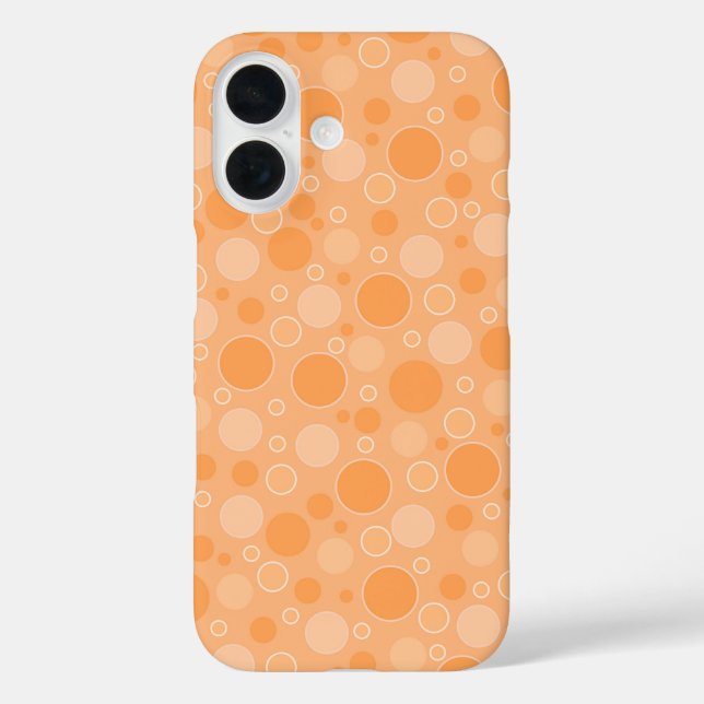 yellow toned polka dots in retro sixties style Case-Mate iPhone case (Back)
