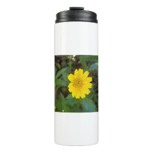 yellow trailing daisy thermal tumbler