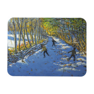 Yellow trees Allestree Park 2012 Magnet