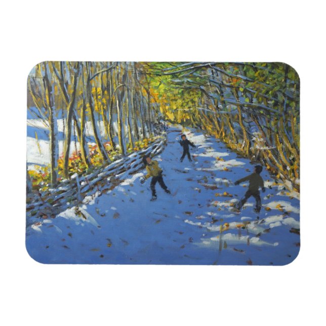 Yellow trees Allestree Park 2012 Magnet (Horizontal)