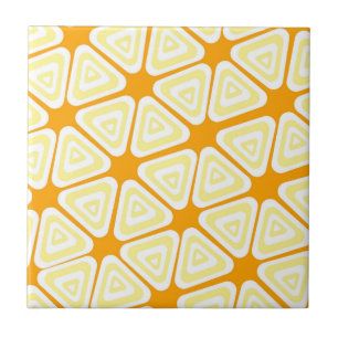 Yellow Triangle Pattern Ceramic Tile