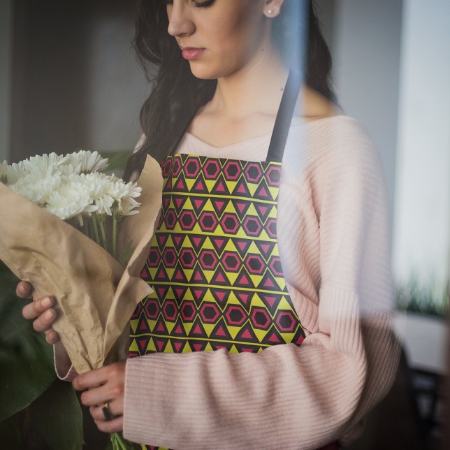 Yellow Triangles Red Apron (Creator Uploaded)