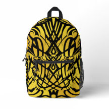 Yellow Tribal Backpack