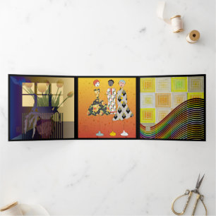 Yellow Trifold Card