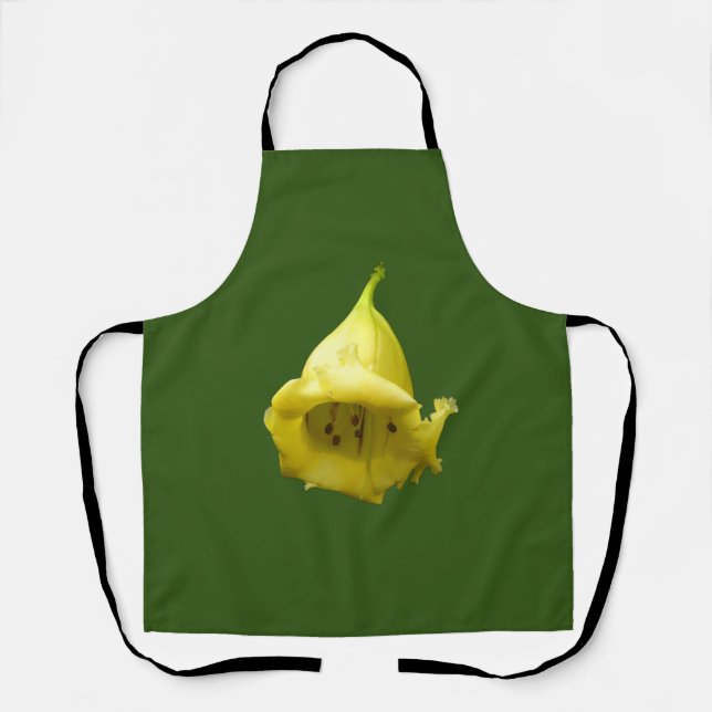 Yellow Tropical Blossom Apron (Front)