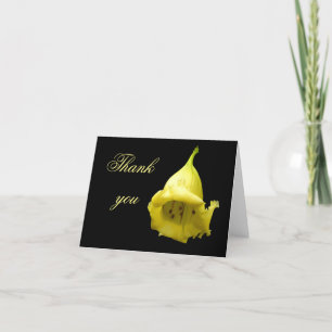 Yellow Tropical Blossom Thank You Card