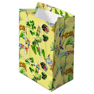 Yellow Tropical Paradise  Medium Gift Bag