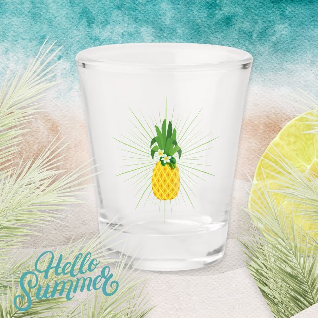Yellow Tropical Pineapple Shot glass (Pineapple Express)