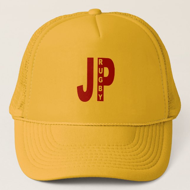 Yellow Trucker cap JAPAN RUGBY (Front)