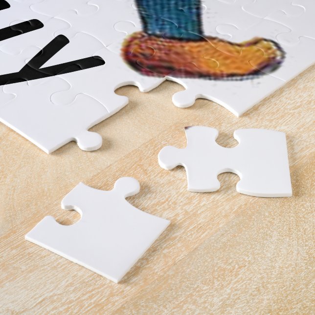 Yellow Tulip Cute Flower Child Floral Funny Girl Jigsaw Puzzle (Side)