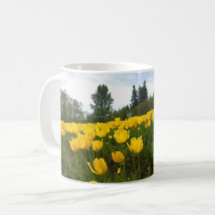 Yellow Tulip Field, Oregon Coffee Mug