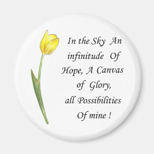 Yellow Tulip Magnet