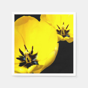 Yellow Tulip Paper Napkins