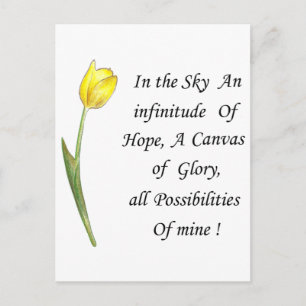 Yellow Tulip Postcard