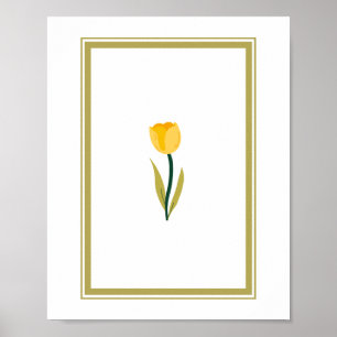 Yellow Tulip Poster