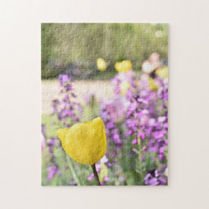 Yellow Tulip Regent's Park Flowers London England Jigsaw Puzzle