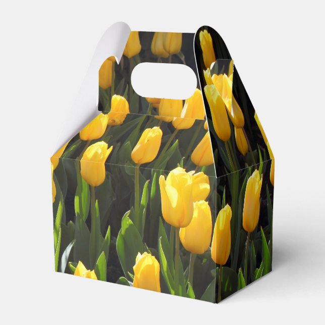 Yellow Tulips Favour Box (Front Side)