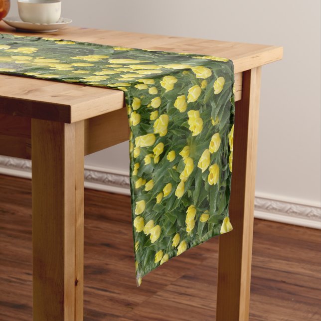 Yellow Tulips Field Table Runner (In Situ)