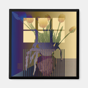 Yellow Tulips Magnet