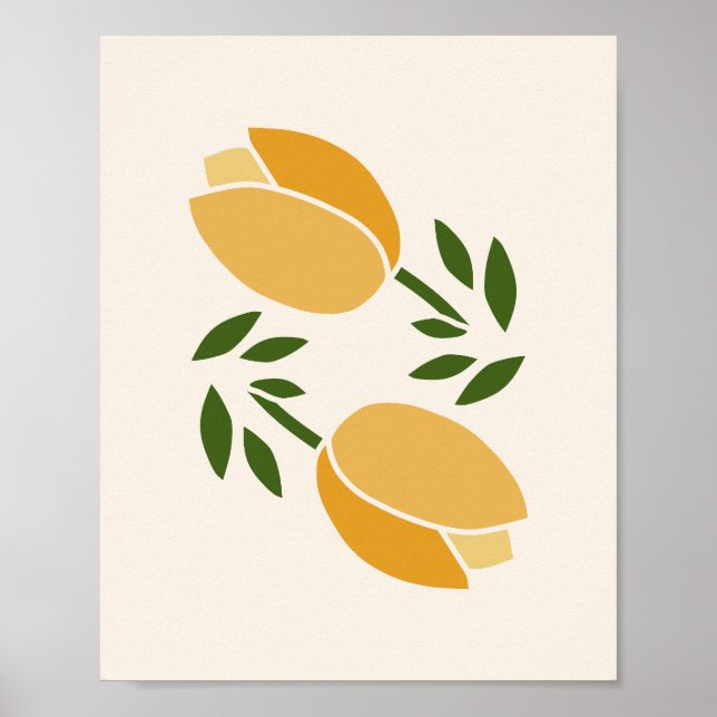 Yellow Tulips Poster (Front)