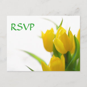 Yellow Tulips - RSVP Post Card