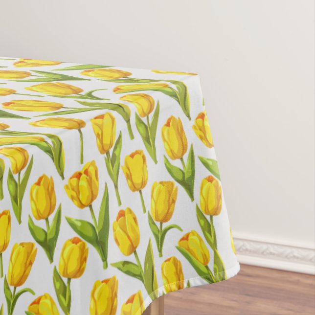 Yellow Tulips Tablecloth (In Situ)