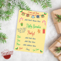 Yellow Ugly Christmas Sweater Party
