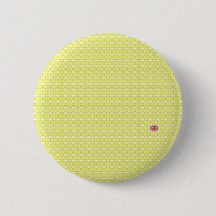 Yellow UK Union Jacks & odd one 6 Cm Round Badge