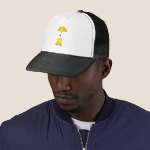 Yellow Umbrella and Boots for Rainy & Snowy Days Trucker Hat