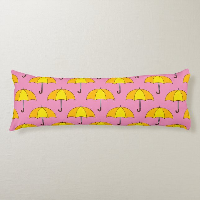 Yellow Umbrella Body Cushion (Front)