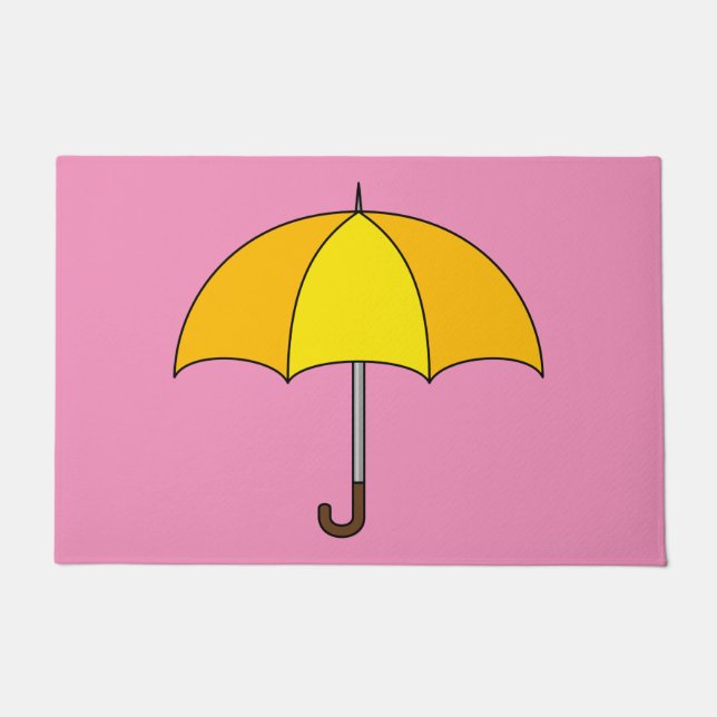 Yellow Umbrella Doormat (Front)