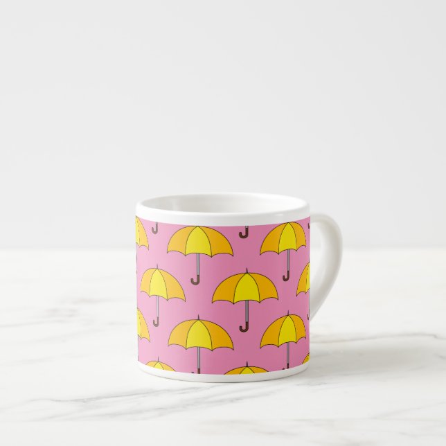 Yellow Umbrella Espresso Cup (Front Right)