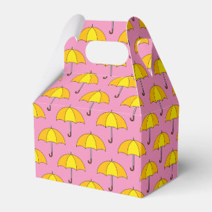 Yellow Umbrella Favour Box