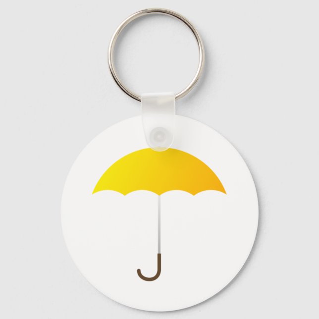 Yellow Umbrella Key Ring (Front)