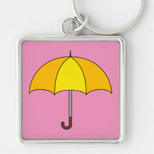 Yellow Umbrella Key Ring
