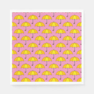 Yellow Umbrella Napkin