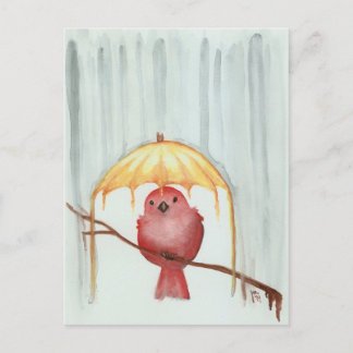 Yellow Umbrella Postcard