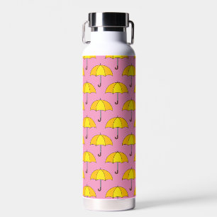Yellow Umbrella Water Bottle