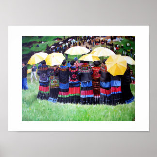 Yellow Umbrellas (Beauty Pageant) Poster