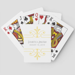 Yellow v2 Fancy Ornamental Playing Cards