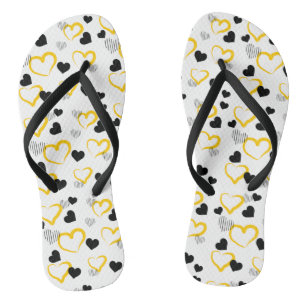 yellow Valentine's Day Thongs