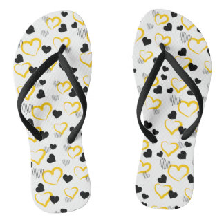 yellow Valentine's Day Thongs
