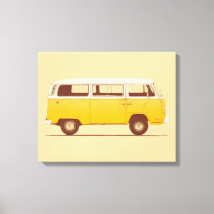 Yellow Van Florent Bodart Canvas Print