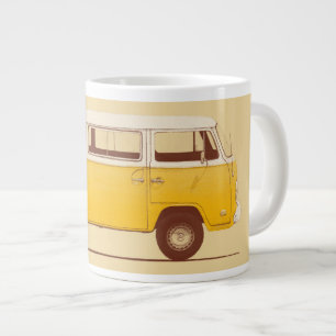 Yellow Van Florent Bodart Large Coffee Mug