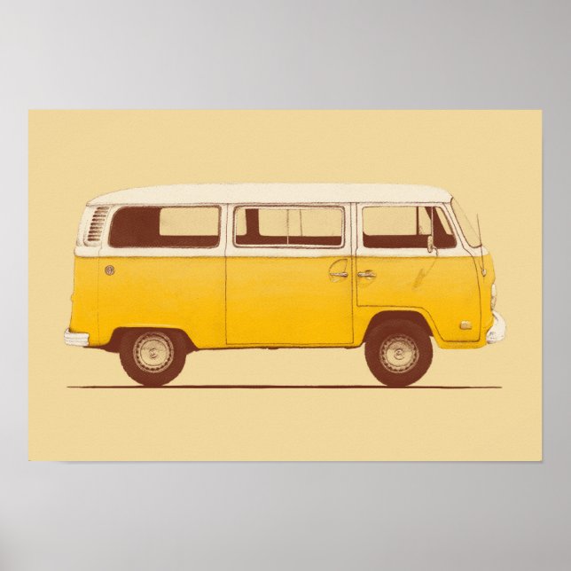 Yellow Van | Florent Bodart Poster (Front)
