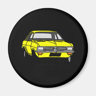 Yellow Vauxhall Viva HC Magnet