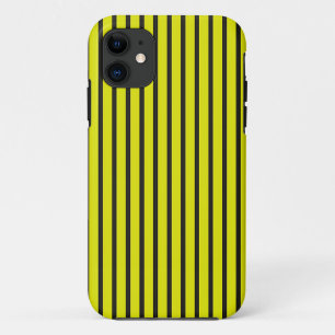 Yellow Vertical stripes pattern iPhone 11 Case