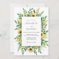 Yellow Vivacious Botanical Wedding