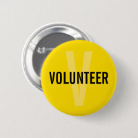 Yellow Volunteer Badge